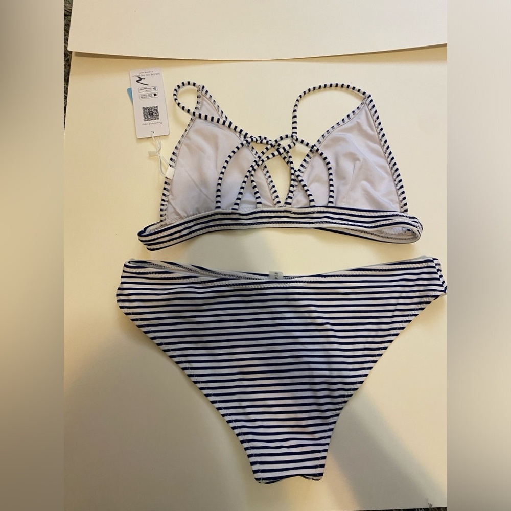 Striped bikini